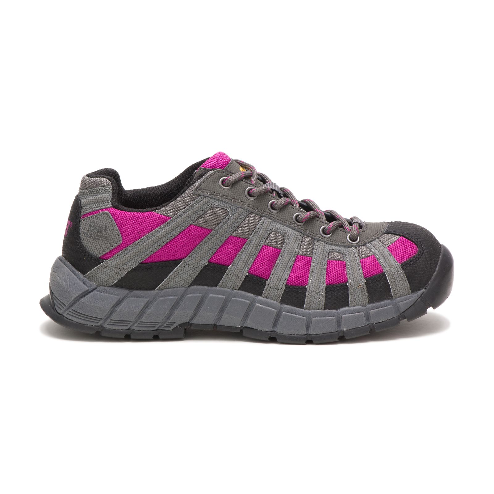 Caterpillar Switch Steel Toe - Womens Steel Toe Shoes - Grey/Pink - NZ (651NTCFSG)